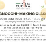 GNOCCHI-MAKING Class in Downtown Sarasota!